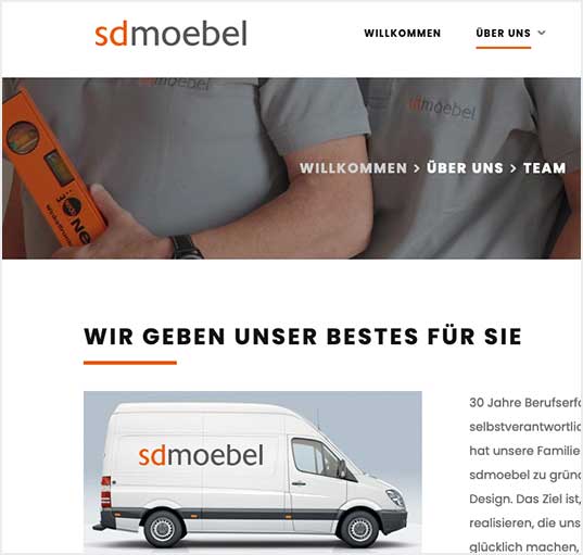 Website S D Moebel